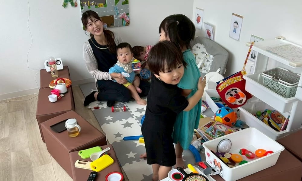 託児専用スタッフによる対応